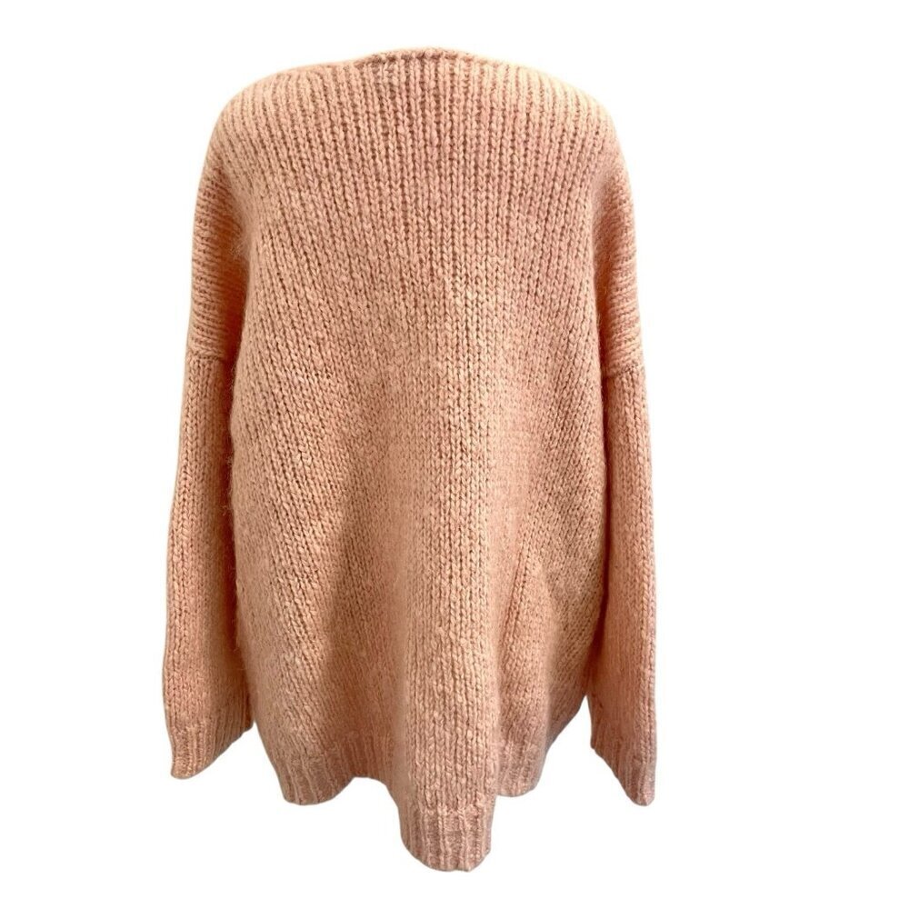 Marimekko Mohair Wool Chunky Loose Knit Oversized Sweater Pink size Large - Picture 5 of 7